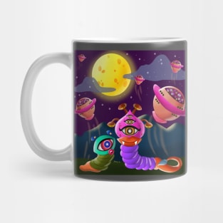 Kind Aliens Disinfecting the Land Mug